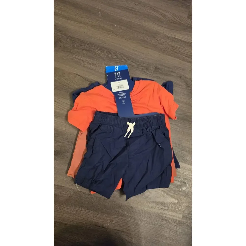 Gap 2T Outfit New With Tags Toddler Boy Summer Bundle Shorts And Shirts
